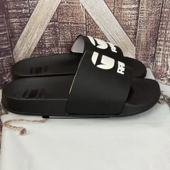 Comfy classic G-Star Raw womens Cart-III Slides Sandals Black/White lightweight - Picture 6 of 12